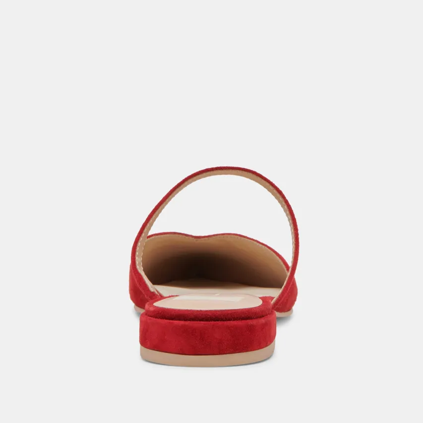 KANIKA FLATS CRIMSON SUEDE^Dolce Vita Fashion