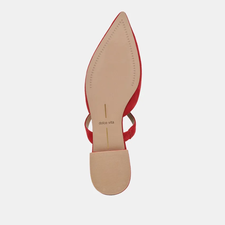 KANIKA FLATS CRIMSON SUEDE^Dolce Vita Fashion