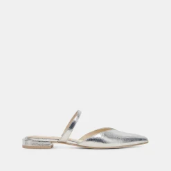 KANIKA FLATS SILVER DISTRESSED LEATHER^Dolce Vita Clearance
