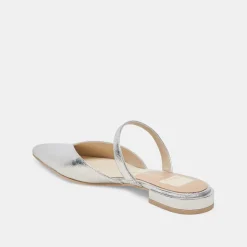 KANIKA FLATS SILVER DISTRESSED LEATHER^Dolce Vita Clearance