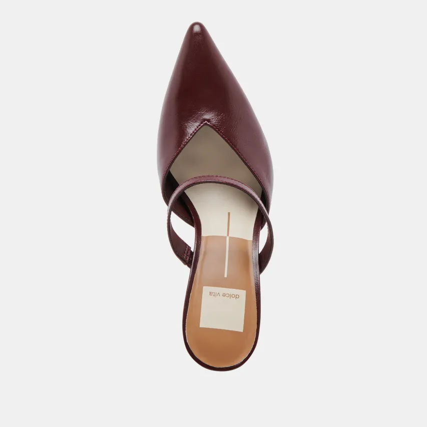 KANIKA HEELS BURGUNDY CRINKLE PATENT^Dolce Vita Discount