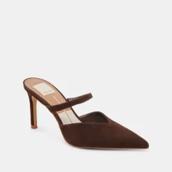 KANIKA HEELS DK BROWN SUEDE^Dolce Vita Hot