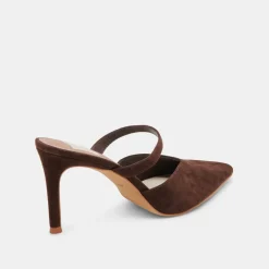 KANIKA HEELS DK BROWN SUEDE^Dolce Vita Hot
