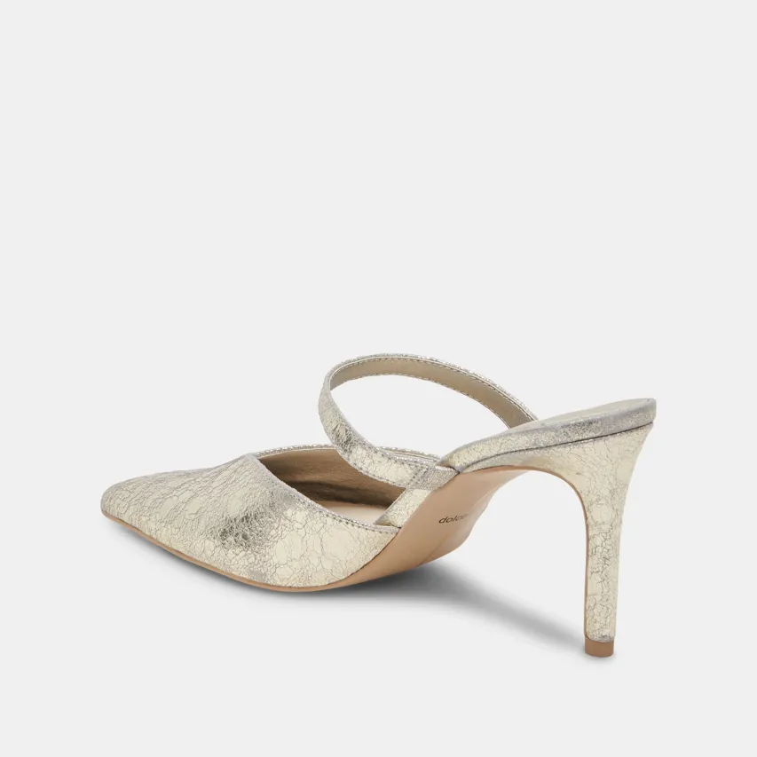 KANIKA HEELS PLATINUM DISTRESSED LEATHER^Dolce Vita Online