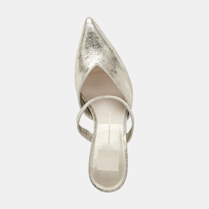 KANIKA HEELS PLATINUM DISTRESSED LEATHER^Dolce Vita Online