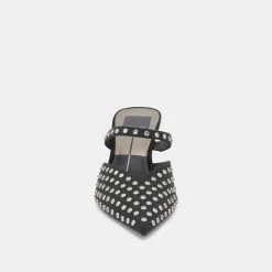 KANIKA MID CRYSTAL STUD HEELS BLACK CRYSTAL^Dolce Vita New