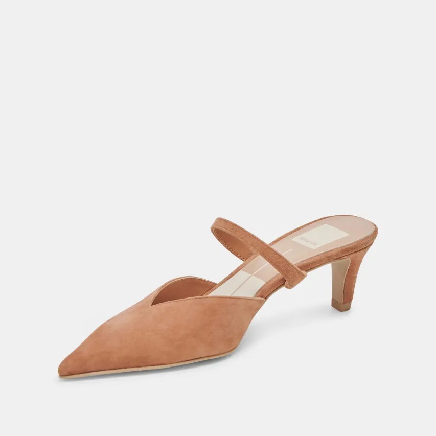 KANIKA MID HEELS BROWN SUEDE^Dolce Vita Outlet
