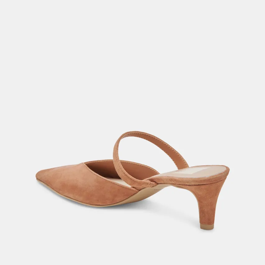 KANIKA MID HEELS BROWN SUEDE^Dolce Vita Outlet
