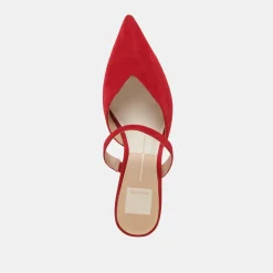 KANIKA MID HEELS CRIMSON SUEDE^Dolce Vita Sale