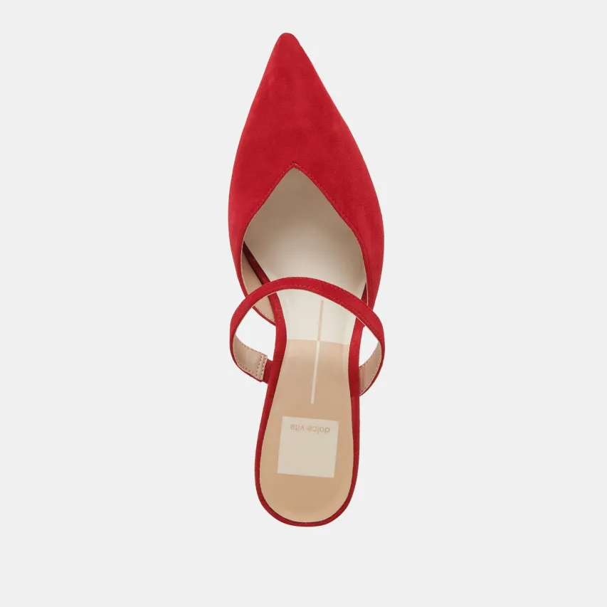 KANIKA MID HEELS CRIMSON SUEDE^Dolce Vita Sale