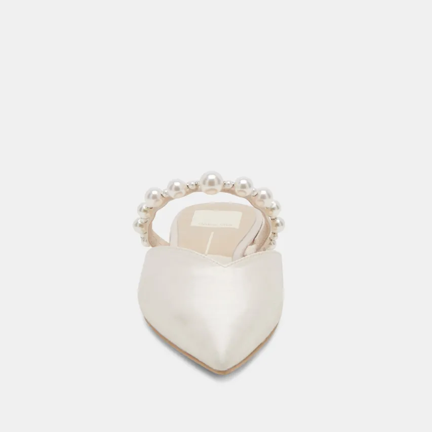 KANIKA PEARL WIDE FLATS VANILLA PEARLS^Dolce Vita Discount