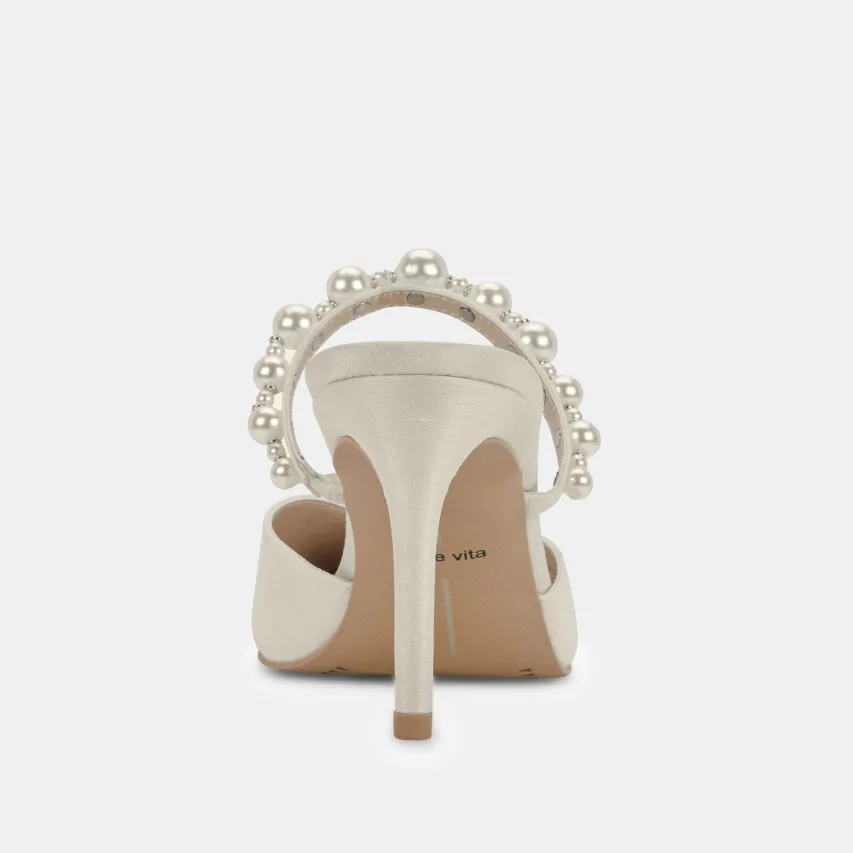 KANIKA PEARL WIDE HEELS VANILLA PEARLS^Dolce Vita Outlet