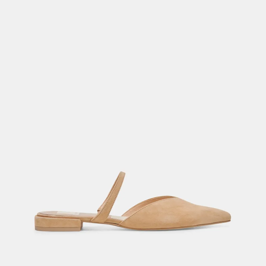KANIKA WIDE FLATS TAN SUEDE^Dolce Vita Fashion