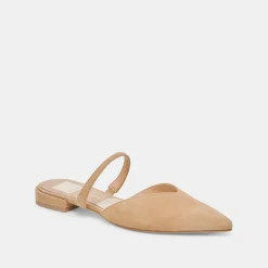 KANIKA WIDE FLATS TAN SUEDE^Dolce Vita Fashion