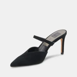 KANIKA WIDE HEELS ONYX SUEDE^Dolce Vita Fashion