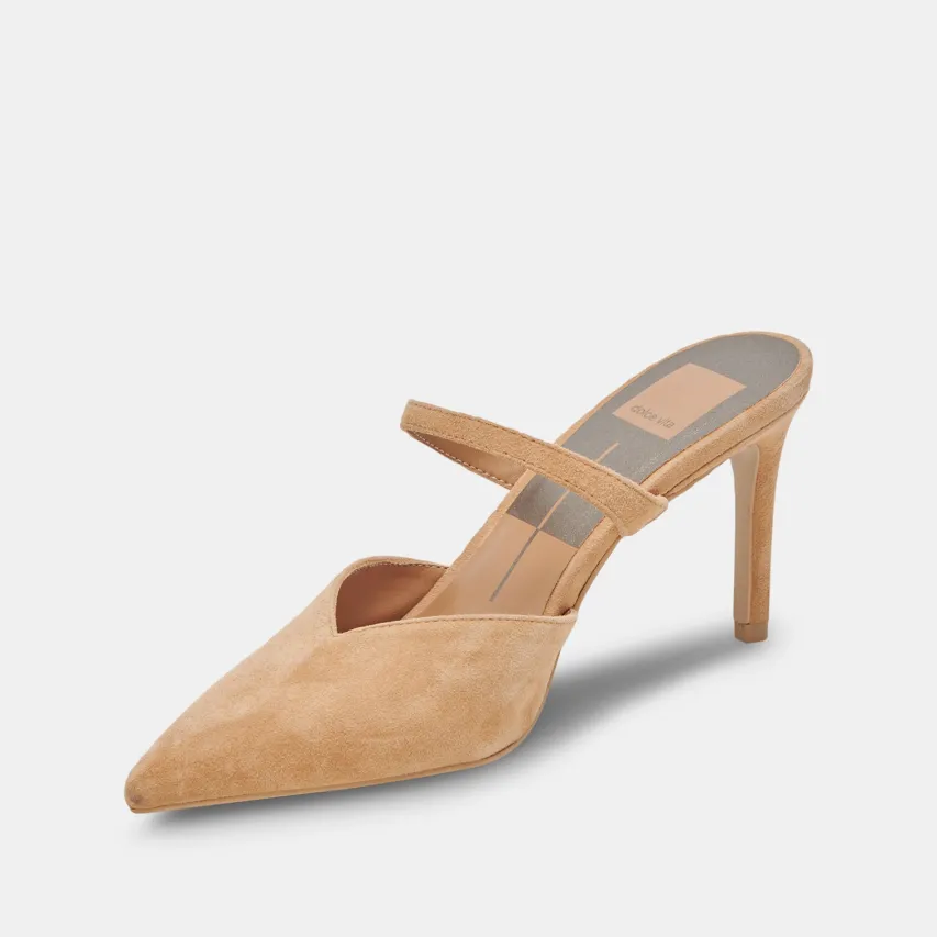 KANIKA WIDE HEELS TAN SUEDE^Dolce Vita Fashion