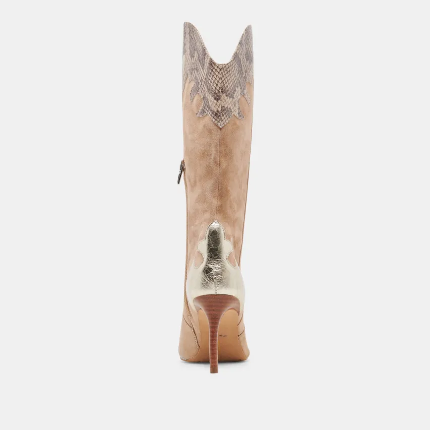 KASEDY BOOTS TAUPE MULTI SUEDE^Dolce Vita Fashion