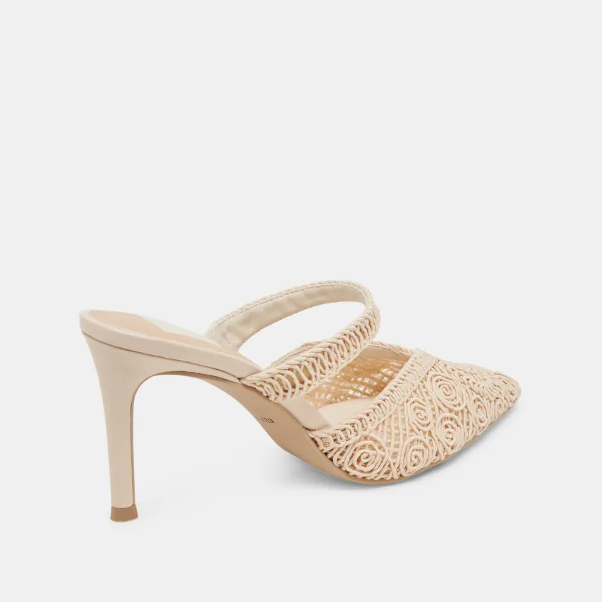 KASSY HEELS NATURAL MACRAME^Dolce Vita Discount