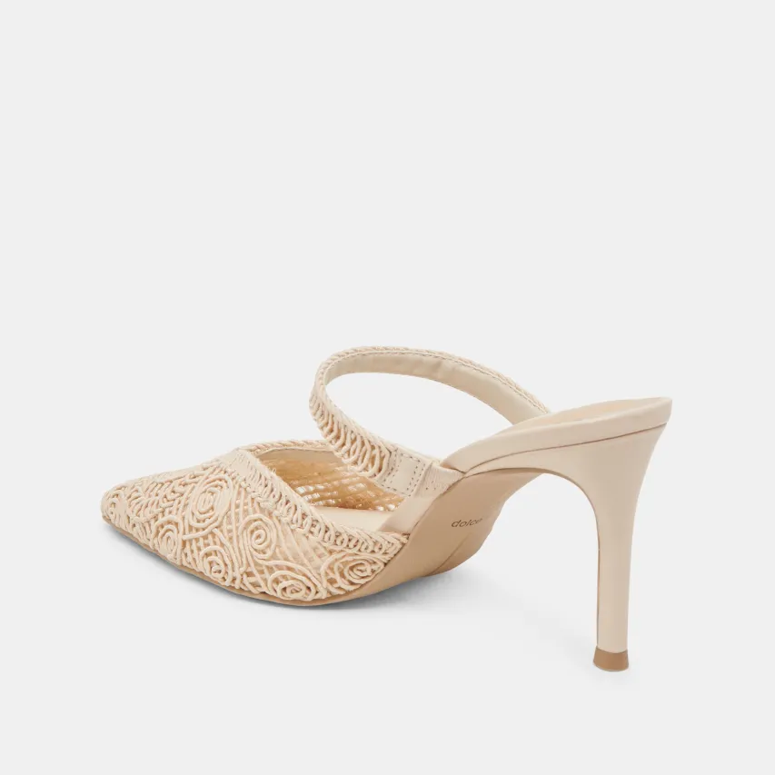 KASSY HEELS NATURAL MACRAME^Dolce Vita Discount