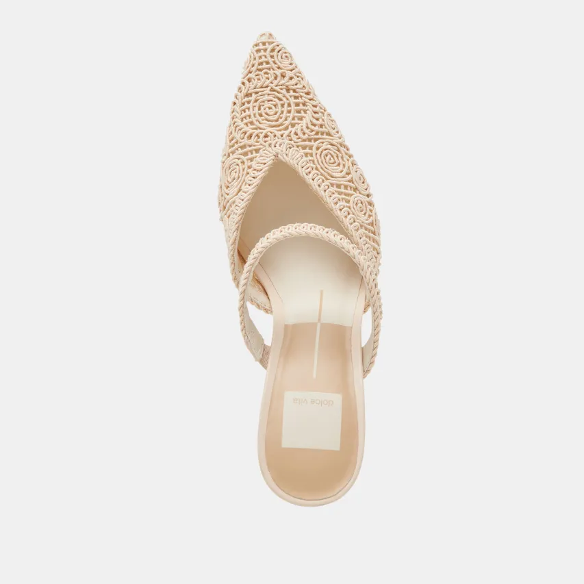 KASSY HEELS NATURAL MACRAME^Dolce Vita Discount