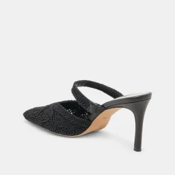 KASSY HEELS ONYX MACRAME^Dolce Vita Fashion