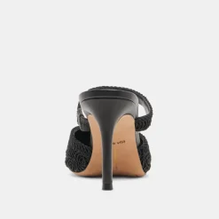 KASSY HEELS ONYX MACRAME^Dolce Vita Fashion