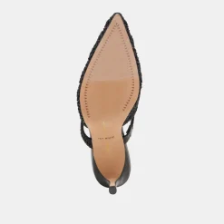 KASSY HEELS ONYX MACRAME^Dolce Vita Fashion