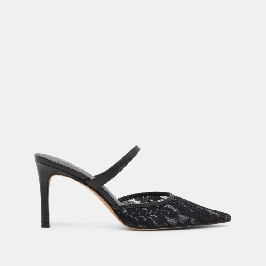 KATIK HEELS BLACK FLORAL LACE^Dolce Vita Online
