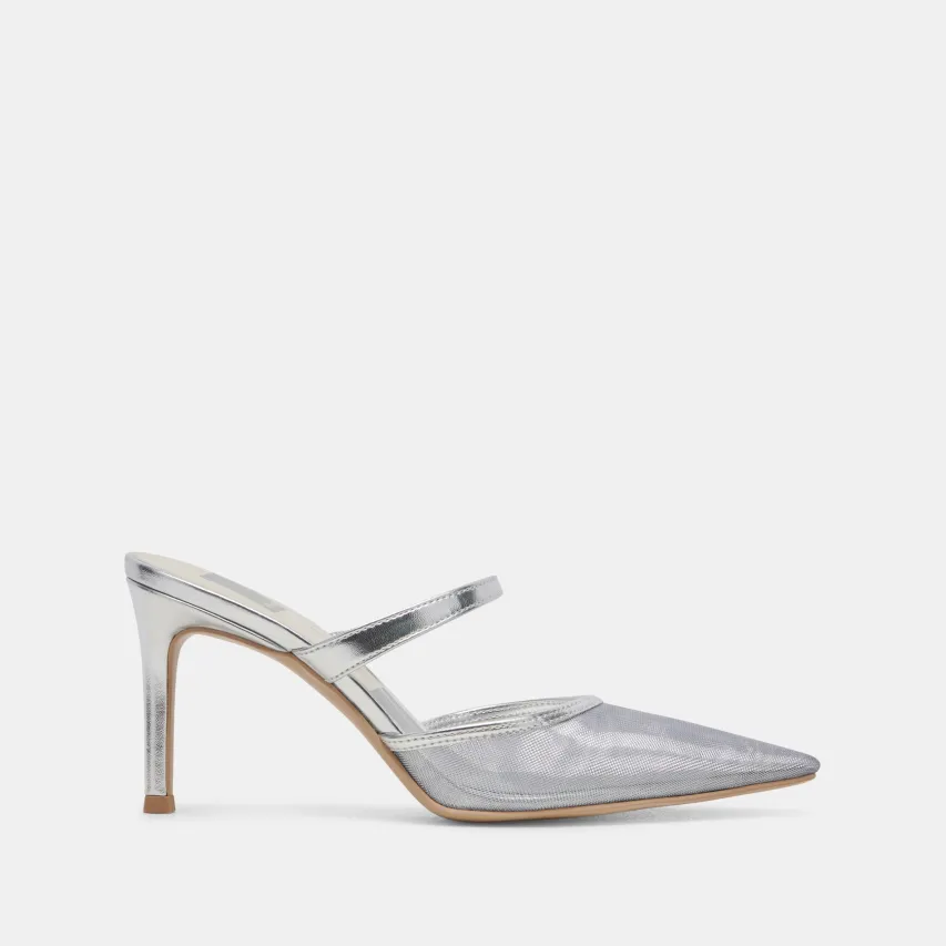 KATIK HEELS SILVER MESH^Dolce Vita Outlet