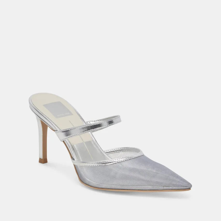 KATIK HEELS SILVER MESH^Dolce Vita Outlet