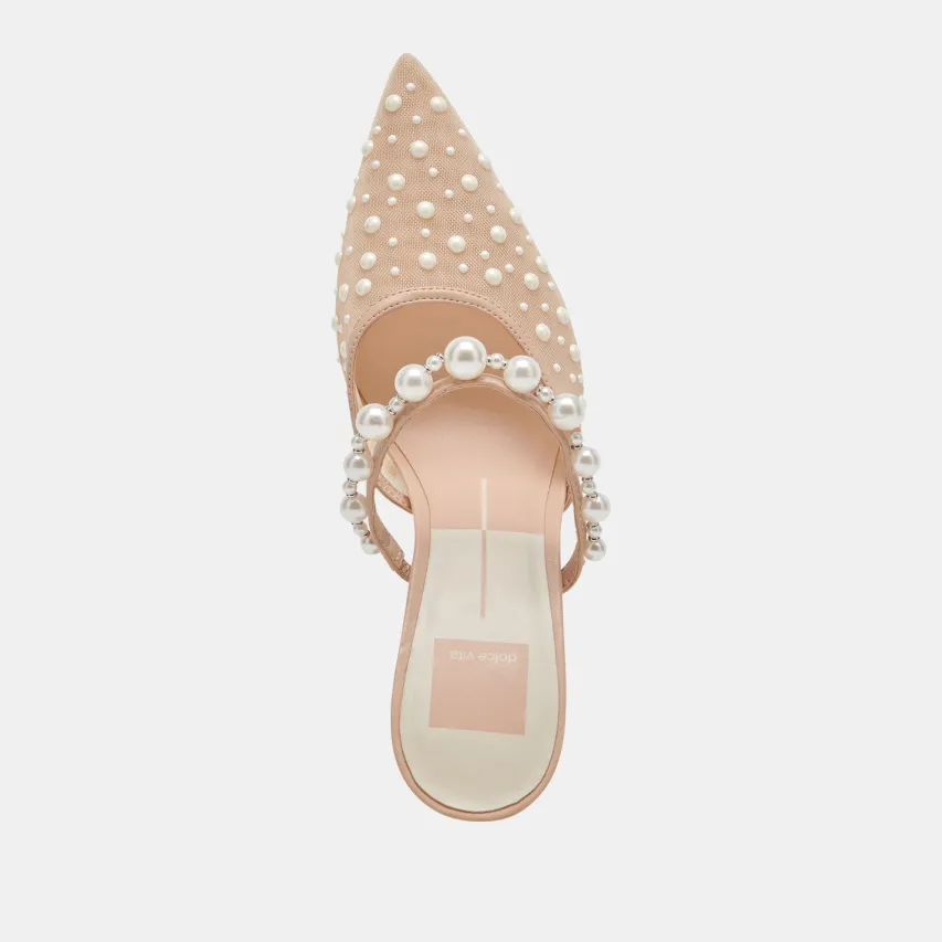 KATIK PEARL HEELS BLUSH MESH^Dolce Vita Hot