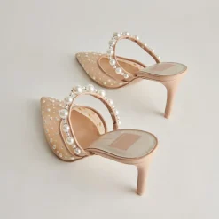 KATIK PEARL HEELS BLUSH MESH^Dolce Vita Hot