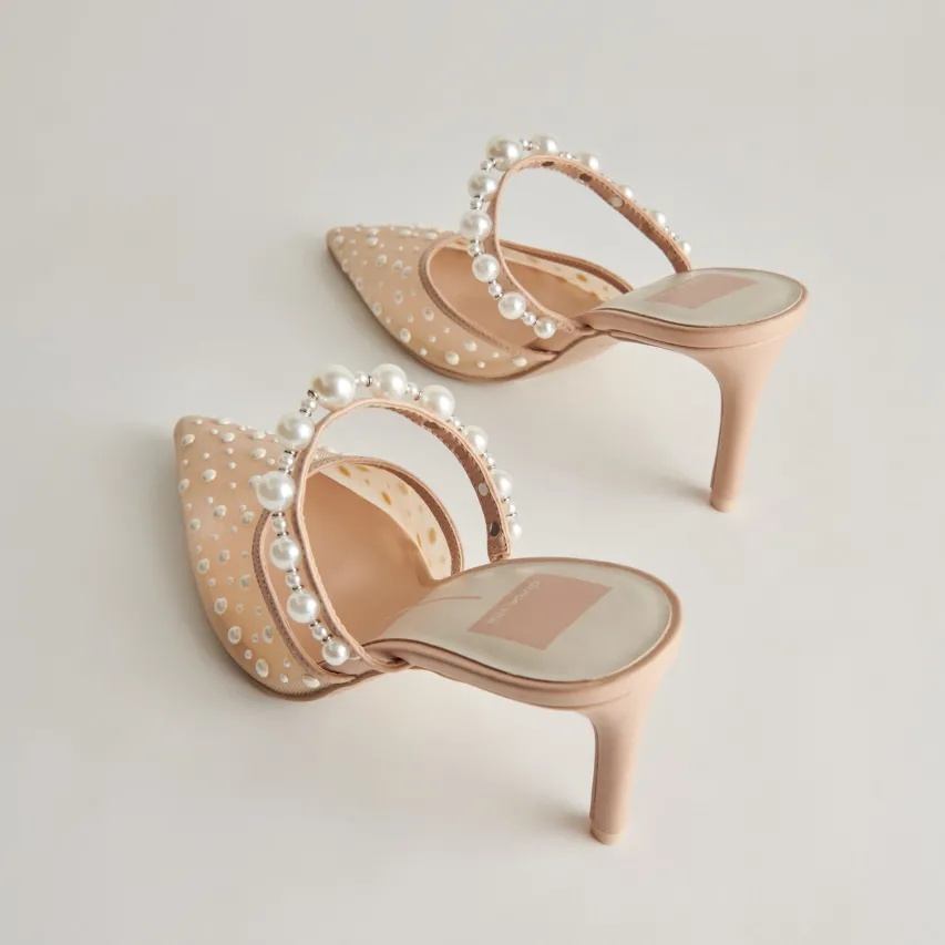 KATIK PEARL HEELS BLUSH MESH^Dolce Vita Hot
