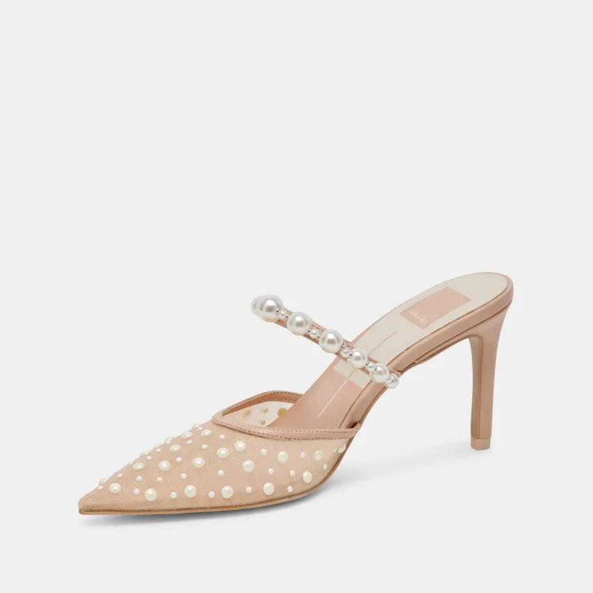 KATIK PEARL HEELS BLUSH MESH^Dolce Vita Hot