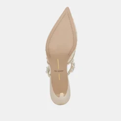 KATIK PEARL HEELS IVORY MESH^Dolce Vita Online
