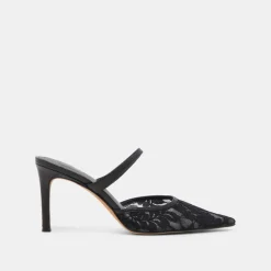 KATIK WIDE HEELS BLACK FLORAL LACE^Dolce Vita Outlet