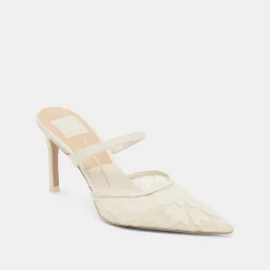 KATIK WIDE HEELS WHITE FLORAL LACE^Dolce Vita Fashion
