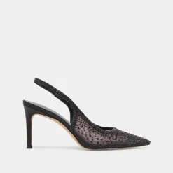 KAYE CRYSTAL HEELS BLACK MESH^Dolce Vita Clearance