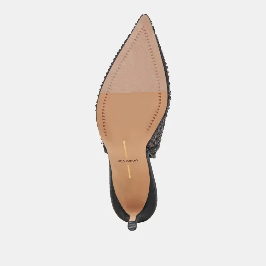 KAYE CRYSTAL HEELS BLACK MESH^Dolce Vita Clearance