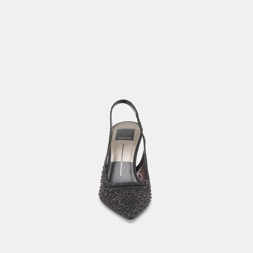 KAYE CRYSTAL HEELS BLACK MESH^Dolce Vita Clearance