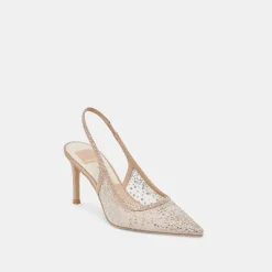 KAYE CRYSTAL HEELS GOLD MESH^Dolce Vita Outlet