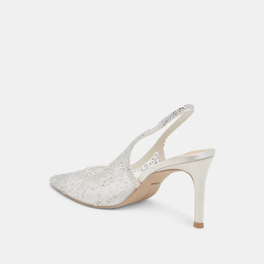 KAYE CRYSTAL HEELS WHITE MESH^Dolce Vita Online