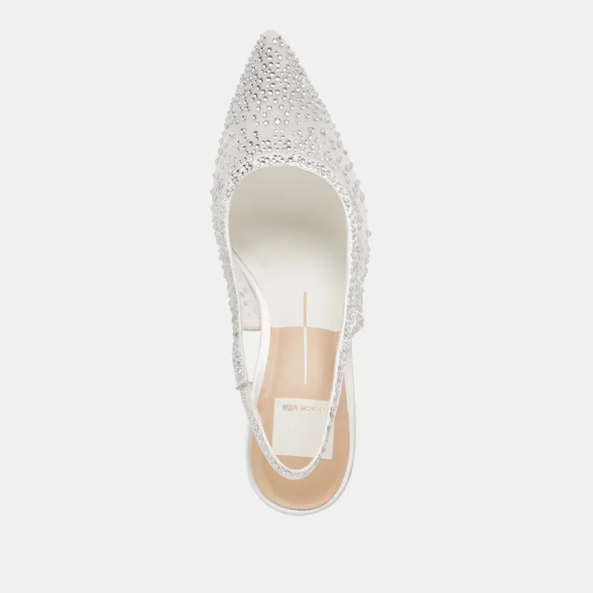 KAYE CRYSTAL HEELS WHITE MESH^Dolce Vita Online