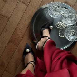 KAYSEY HEELS ONYX SATIN^Dolce Vita Hot