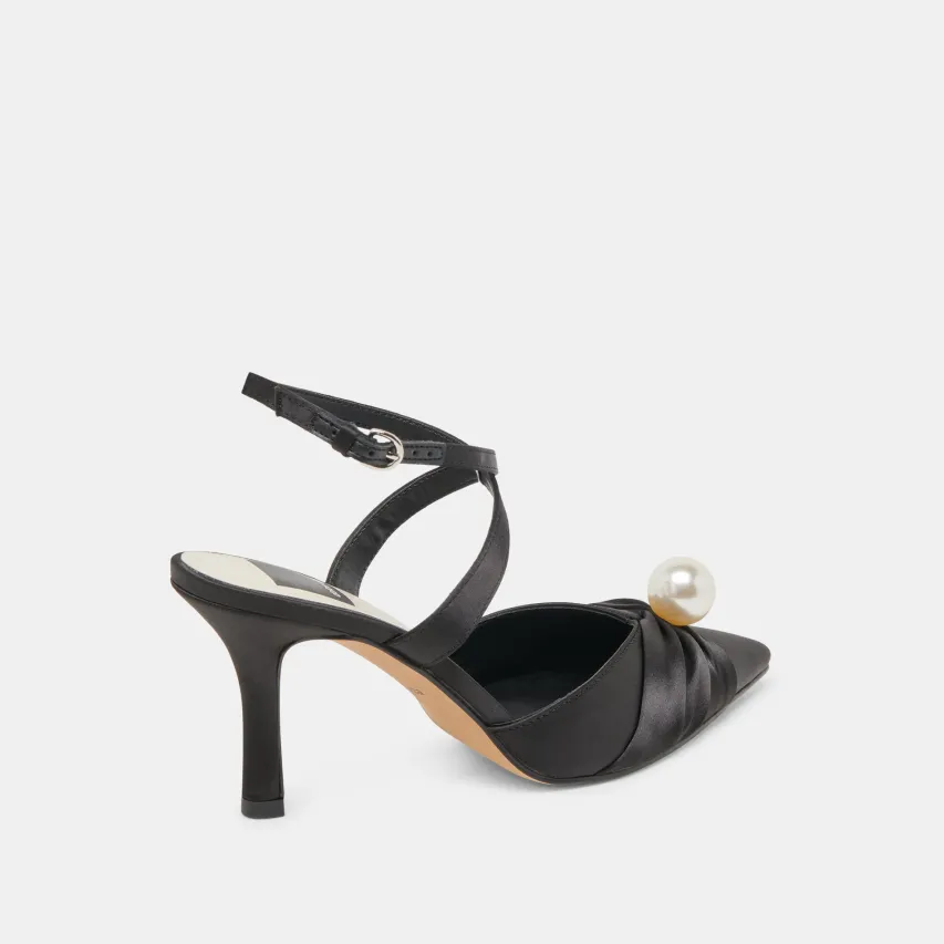 KAYSEY HEELS ONYX SATIN^Dolce Vita Hot
