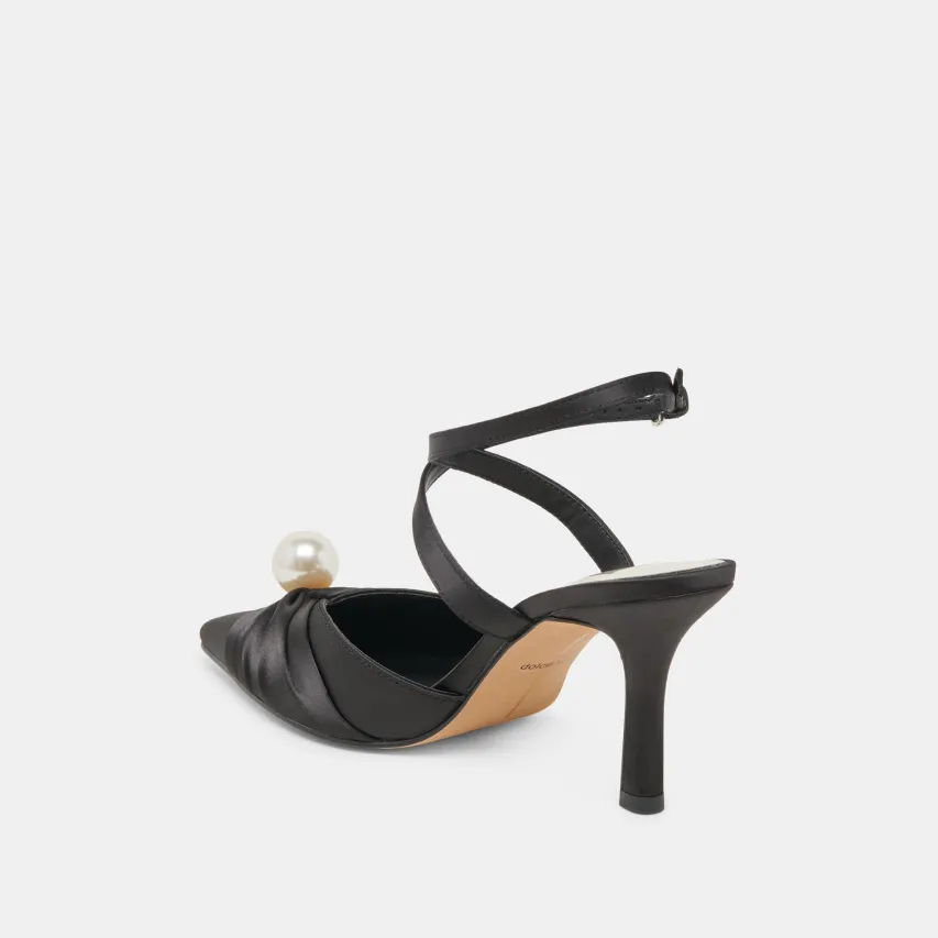 KAYSEY HEELS ONYX SATIN^Dolce Vita Hot