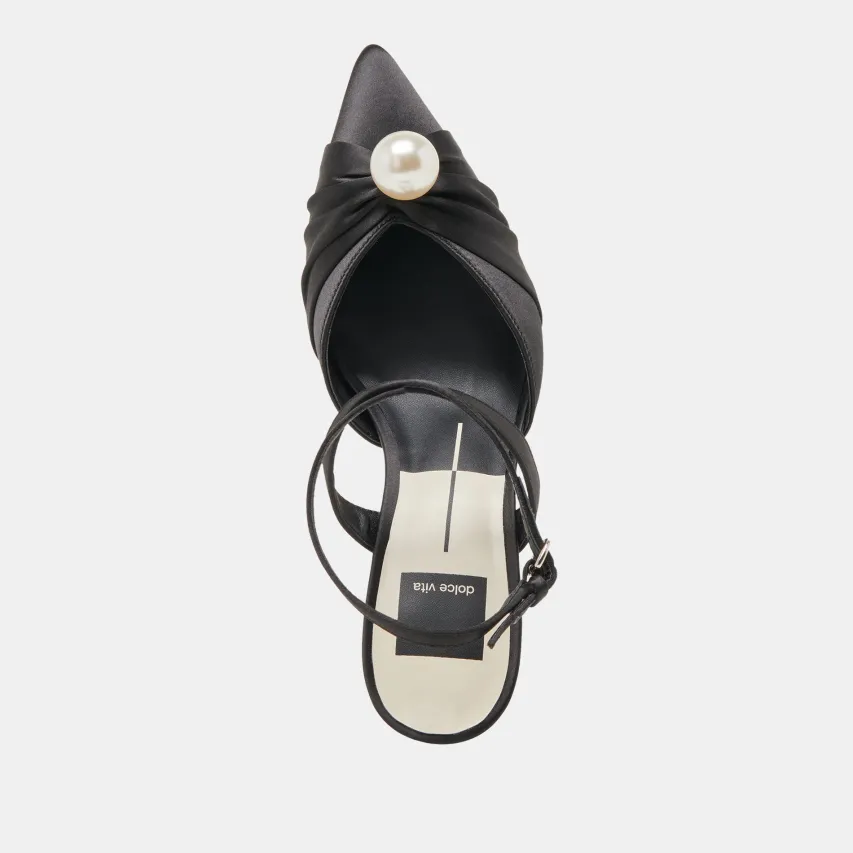 KAYSEY HEELS ONYX SATIN^Dolce Vita Hot