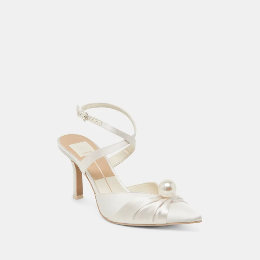 KAYSEY HEELS VANILLA SATIN^Dolce Vita Sale