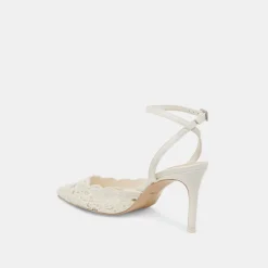 KENEDY HEELS WHITE CROCHET^Dolce Vita Best