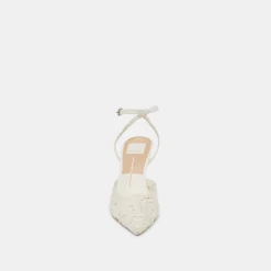 KENEDY HEELS WHITE CROCHET^Dolce Vita Best
